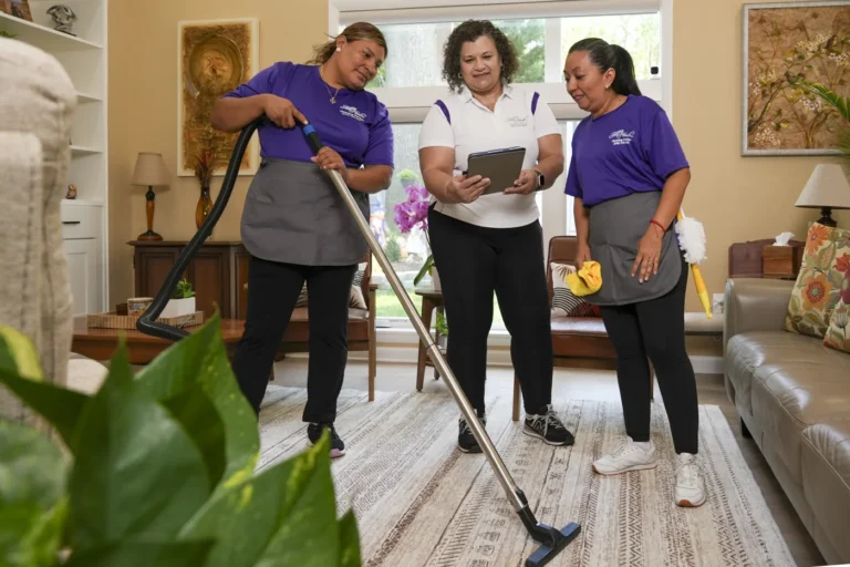 All Neat cleaning team planning a residential cleaning visit